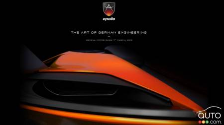 Genève 2016 : Apollo Automobil présentera un véhicule en première mondiale